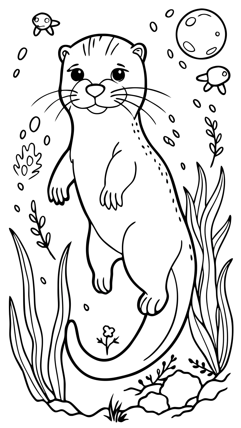 otter coloring pages